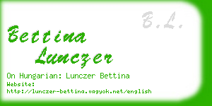 bettina lunczer business card